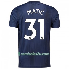 Camisolas de Futebol Manchester United Matic 31 Equipamento 3ª 2018/19 Manga Curta